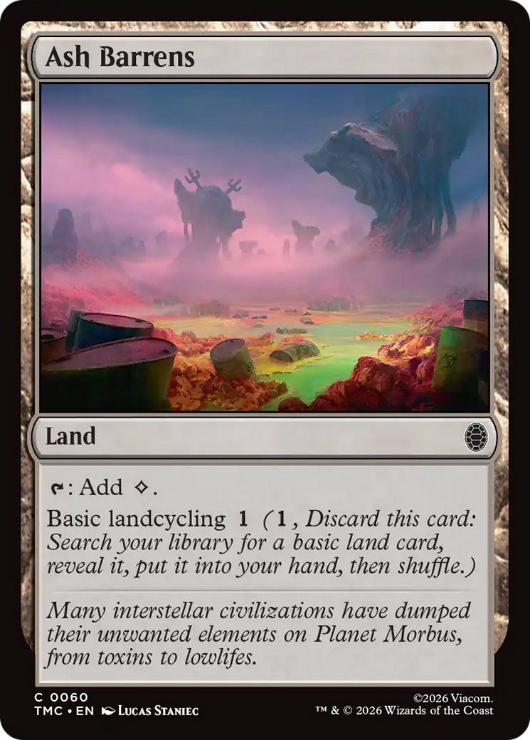 Ash Barrens [Teenage Mutant Ninja Turtles Commander] MTG Single Magic: The Gathering | Red Claw Gaming