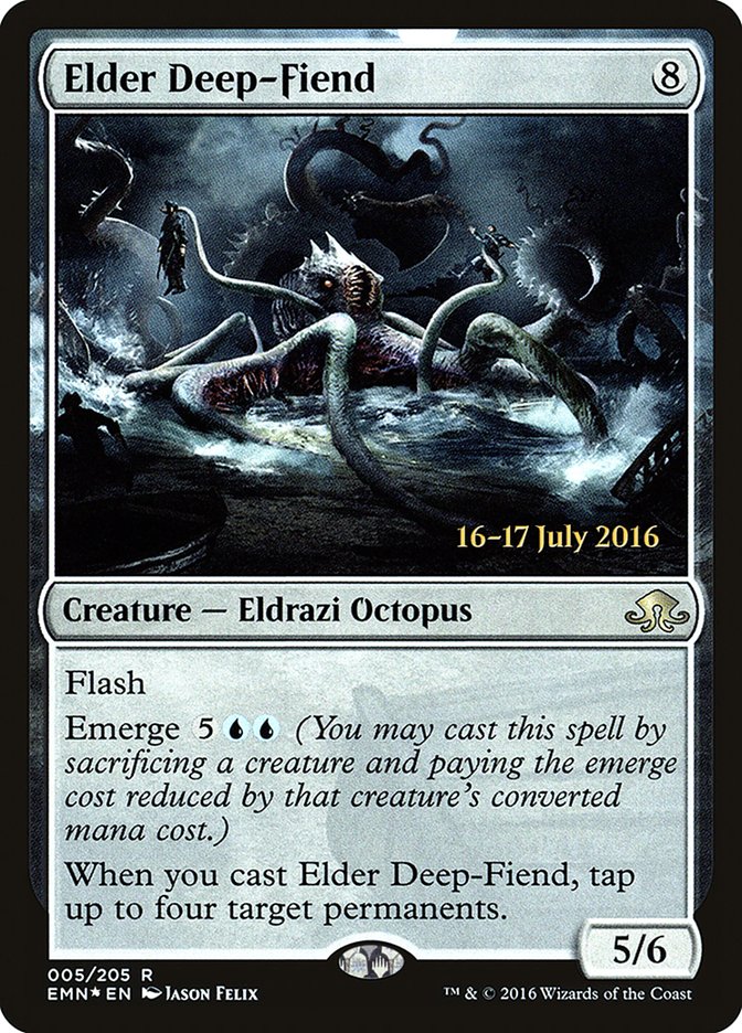 Elder Deep-Fiend [Eldritch Moon Prerelease Promos] MTG Single Magic: The Gathering | Red Claw Gaming