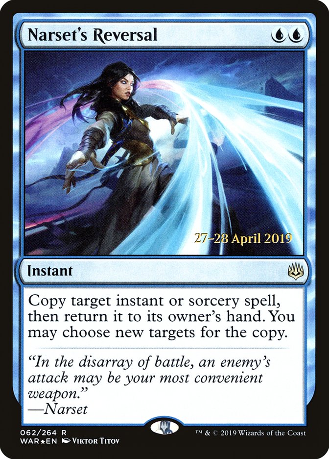Narset's Reversal [War of the Spark Prerelease Promos] MTG Single Magic: The Gathering | Red Claw Gaming