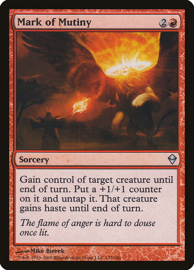 Mark of Mutiny [Zendikar] MTG Single Magic: The Gathering | Red Claw Gaming