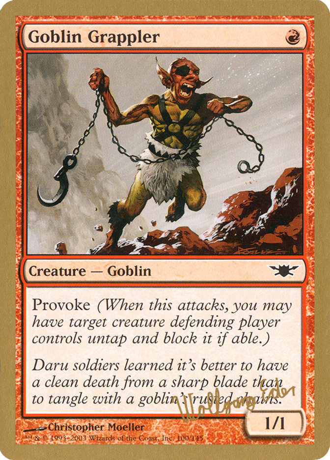 Goblin Grappler (Wolfgang Eder) [World Championship Decks 2003] MTG Single Magic: The Gathering    | Red Claw Gaming