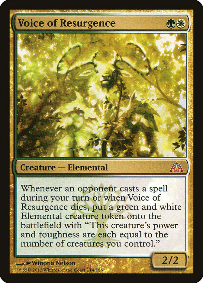 Voice of Resurgence [Dragon's Maze] MTG Single Magic: The Gathering | Red Claw Gaming