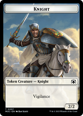 Knight (7) // Spirit (14) Double-Sided Token [March of the Machine Commander Tokens] MTG Single Magic: The Gathering | Red Claw Gaming