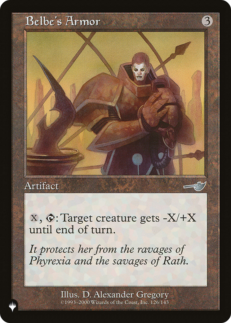 Belbe's Armor [The List] MTG Single Magic: The Gathering | Red Claw Gaming