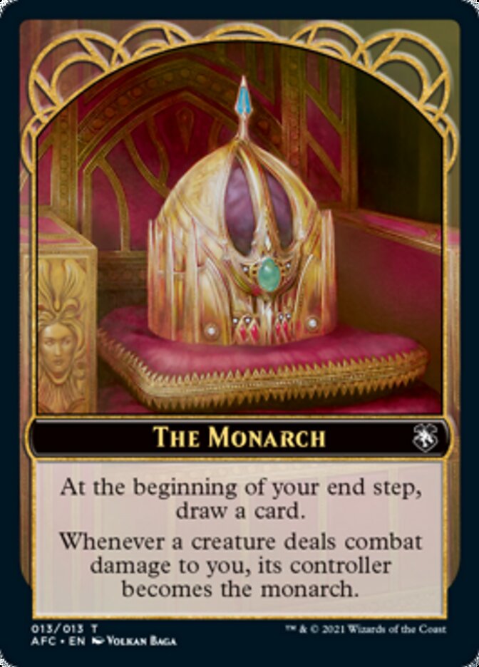 Dragon Spirit // The Monarch Double-Sided Token [Dungeons & Dragons: Adventures in the Forgotten Realms Commander Tokens] MTG Single Magic: The Gathering | Red Claw Gaming