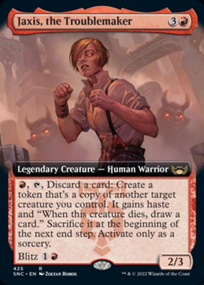 Jaxis, the Troublemaker (Extended Art) [Streets of New Capenna] MTG Single Magic: The Gathering | Red Claw Gaming