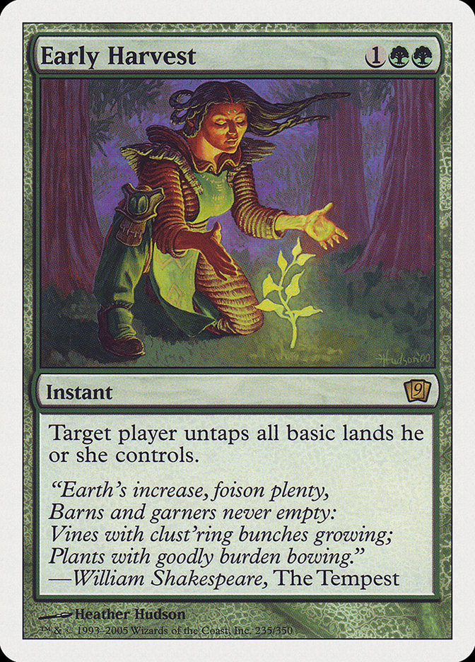 Early Harvest [Ninth Edition] MTG Single Magic: The Gathering | Red Claw Gaming