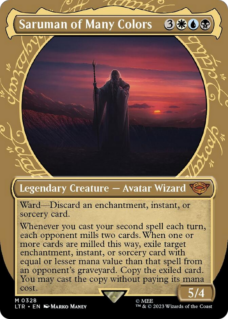 Saruman of Many Colors (Showcase Ring Frame) [The Lord of the Rings: Tales of Middle-Earth] MTG Single Magic: The Gathering | Red Claw Gaming