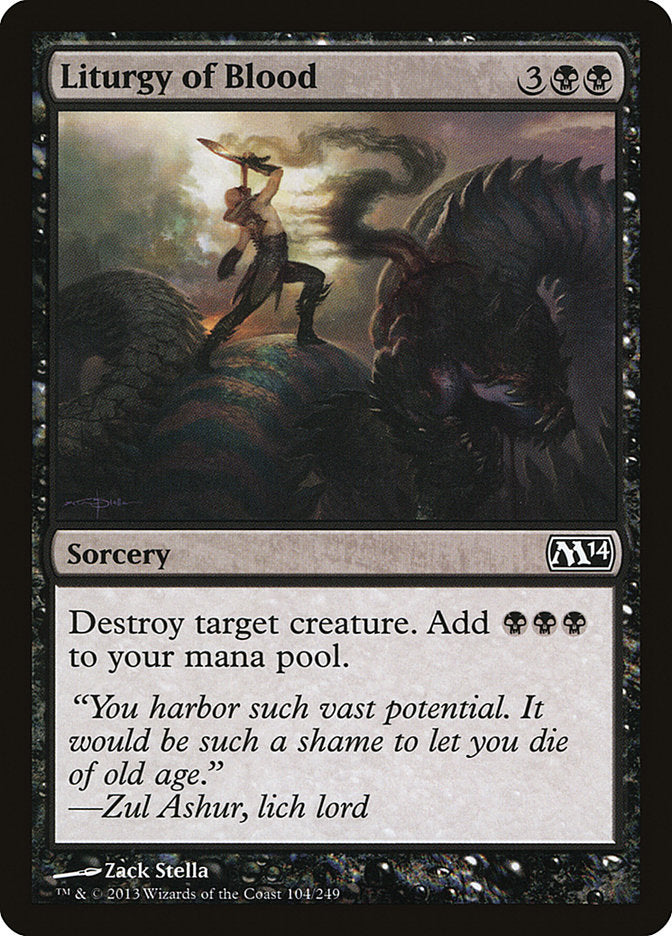 Liturgy of Blood [Magic 2014] MTG Single Magic: The Gathering | Red Claw Gaming