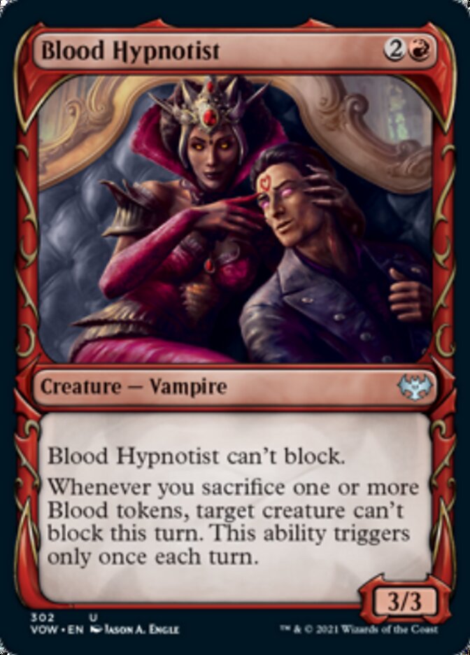 Blood Hypnotist (Showcase Fang Frame) [Innistrad: Crimson Vow] MTG Single Magic: The Gathering | Red Claw Gaming