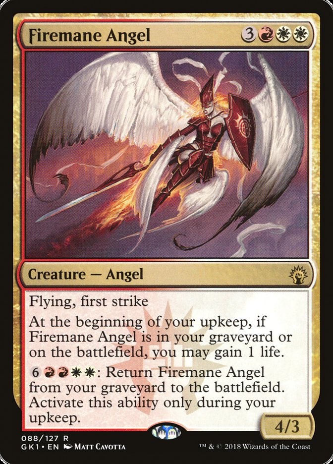Firemane Angel [Guilds of Ravnica Guild Kit] MTG Single Magic: The Gathering | Red Claw Gaming