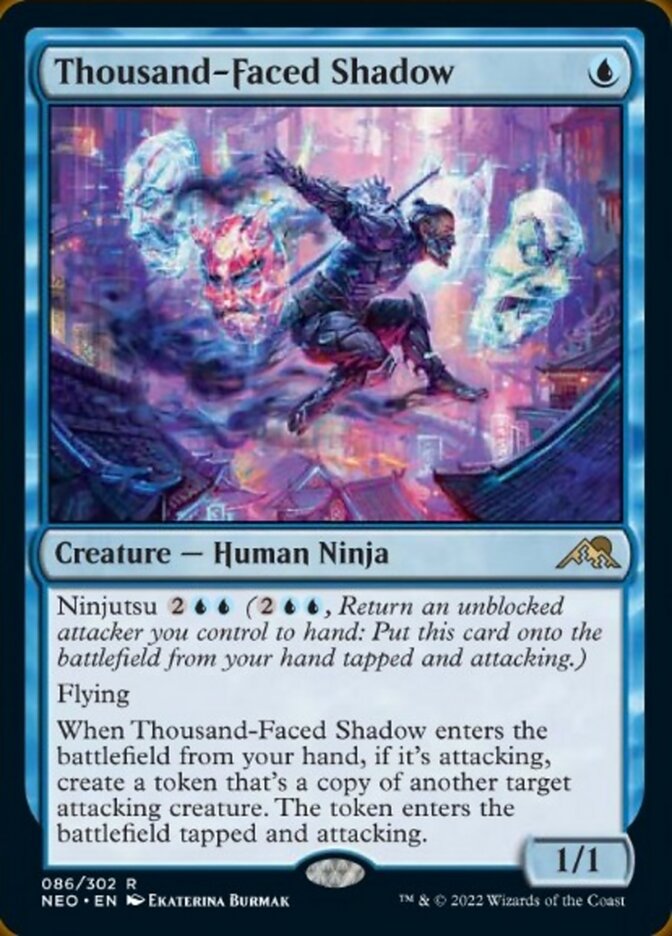 Thousand-Faced Shadow [Kamigawa: Neon Dynasty] MTG Single Magic: The Gathering    | Red Claw Gaming