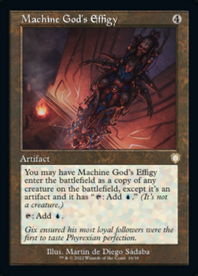 Machine God's Effigy (Retro) [The Brothers' War Commander] MTG Single Magic: The Gathering | Red Claw Gaming
