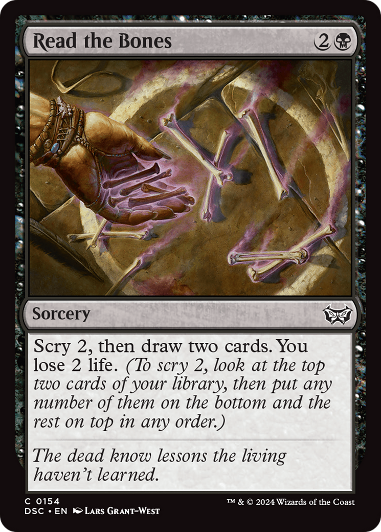Read the Bones [Duskmourn: House of Horror Commander] MTG Single Magic: The Gathering | Red Claw Gaming