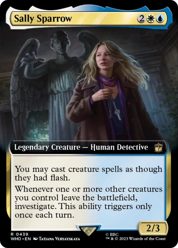 Sally Sparrow (Extended Art) [Doctor Who] MTG Single Magic: The Gathering | Red Claw Gaming
