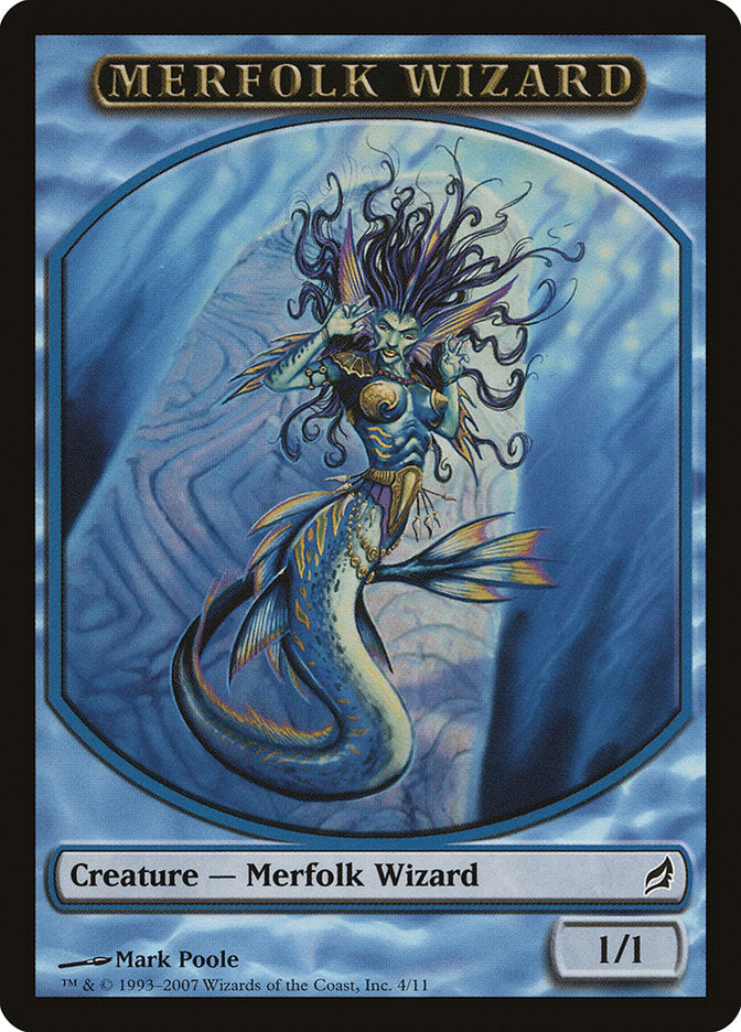 Merfolk Wizard Token [Lorwyn Tokens] MTG Single Magic: The Gathering | Red Claw Gaming