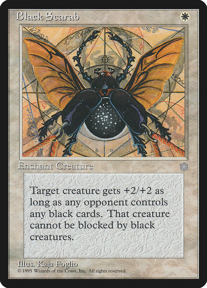 Black Scarab [Ice Age] MTG Single Magic: The Gathering | Red Claw Gaming