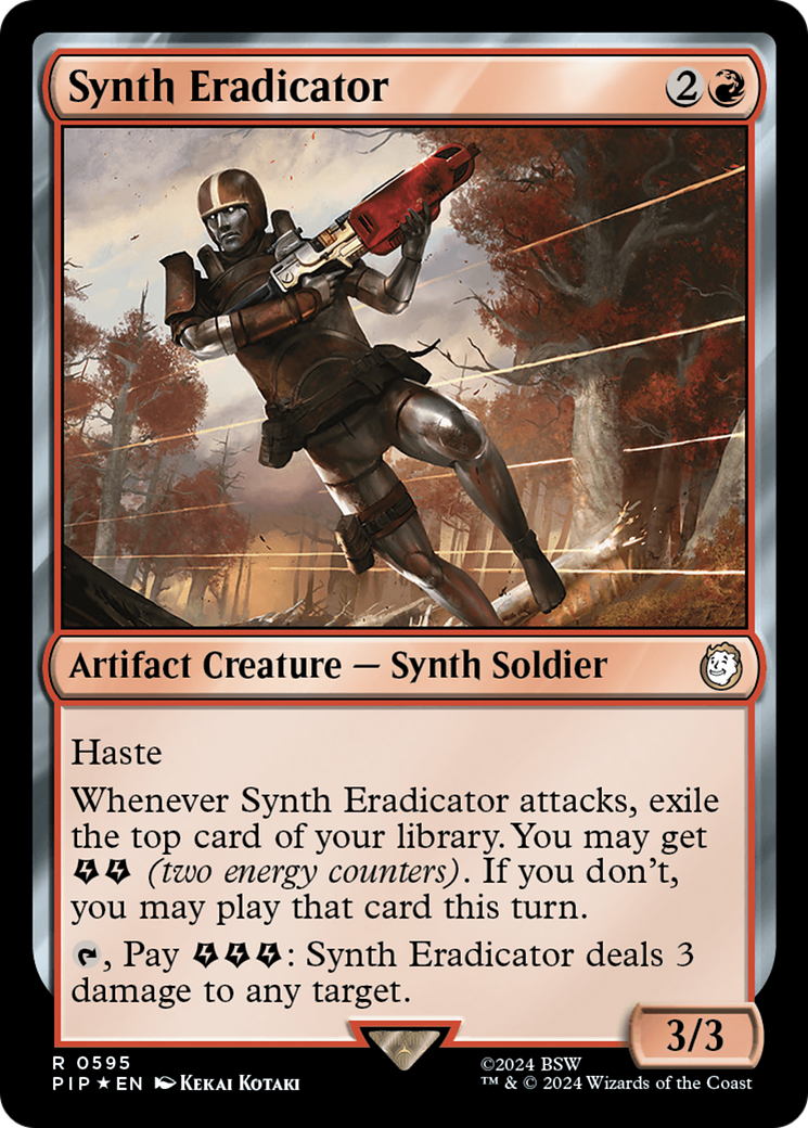 Synth Eradicator (Surge Foil) [Fallout] MTG Single Magic: The Gathering | Red Claw Gaming