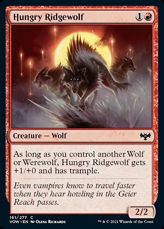 Hungry Ridgewolf [Innistrad: Crimson Vow] MTG Single Magic: The Gathering | Red Claw Gaming
