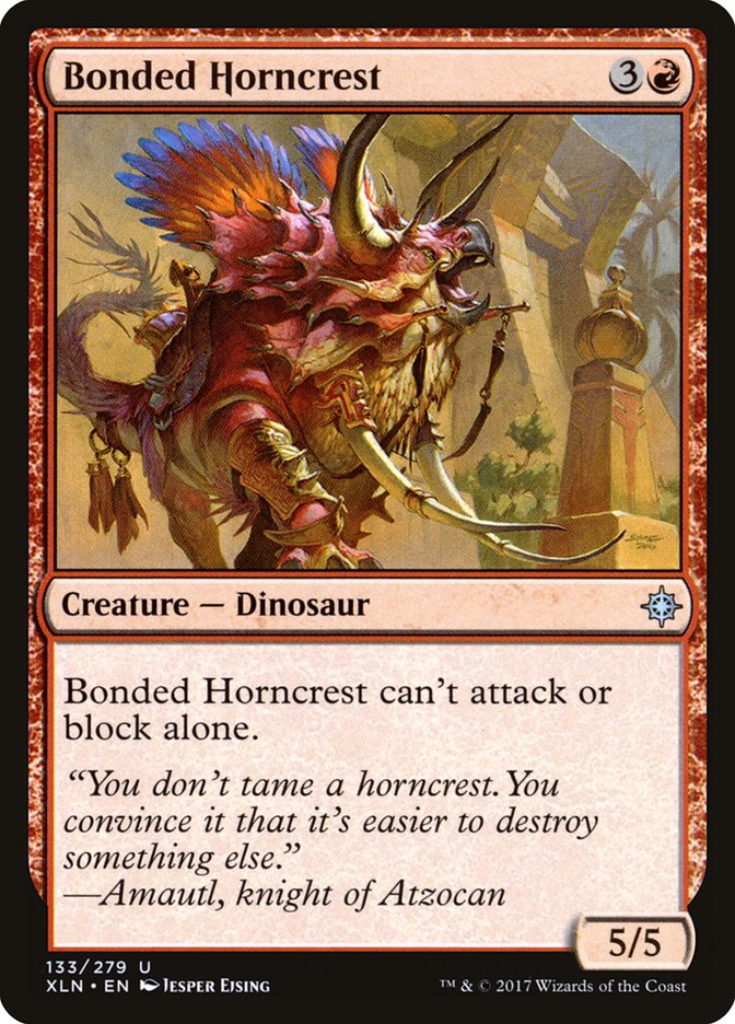 Bonded Horncrest [Ixalan] MTG Single Magic: The Gathering | Red Claw Gaming