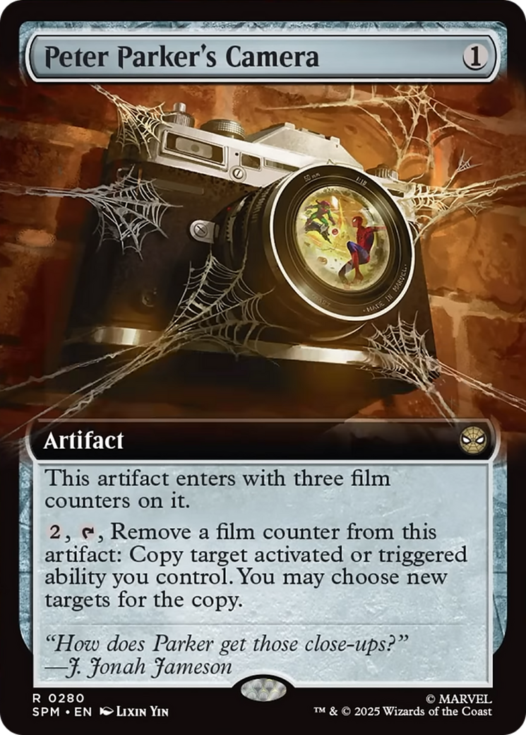 Peter Parker's Camera (Extended Art) [Marvel's Spider-Man] MTG Single Magic: The Gathering | Red Claw Gaming