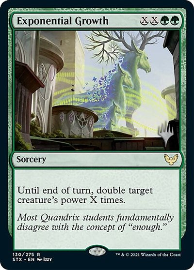 Exponential Growth (Promo Pack) [Strixhaven: School of Mages Promos] MTG Single Magic: The Gathering | Red Claw Gaming