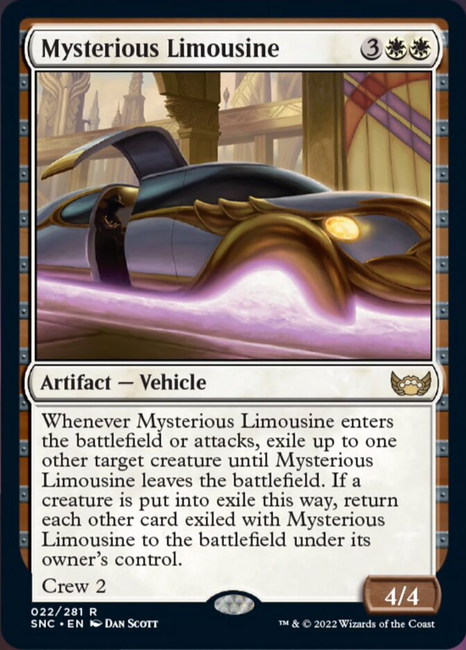 Mysterious Limousine [Streets of New Capenna] MTG Single Magic: The Gathering | Red Claw Gaming