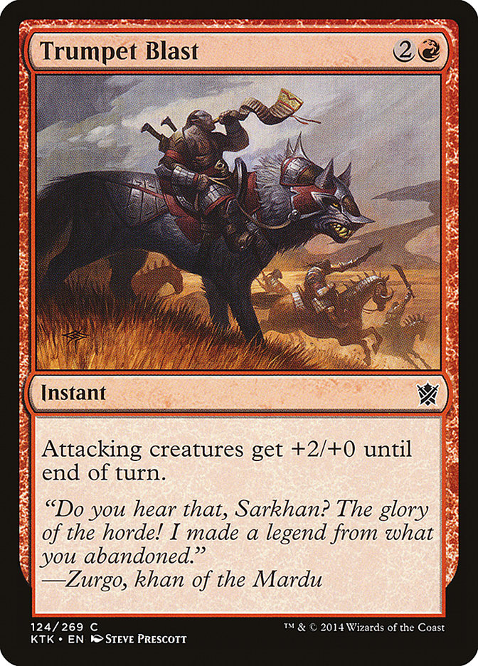 Trumpet Blast [Khans of Tarkir] MTG Single Magic: The Gathering | Red Claw Gaming