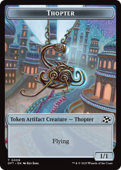 Golem (0015) // Thopter (0009) Double-Sided Token [Aetherdrift Commander Tokens] MTG Single Magic: The Gathering | Red Claw Gaming