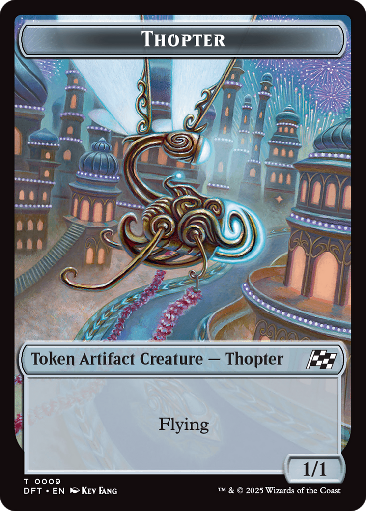 Thopter (0009) // Treasure Double-Sided Token [Aetherdrift Tokens] MTG Single Magic: The Gathering | Red Claw Gaming