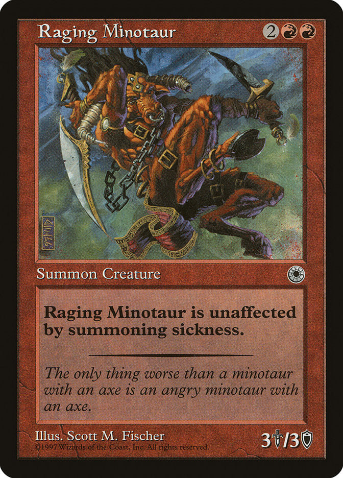 Raging Minotaur [Portal] MTG Single Magic: The Gathering | Red Claw Gaming