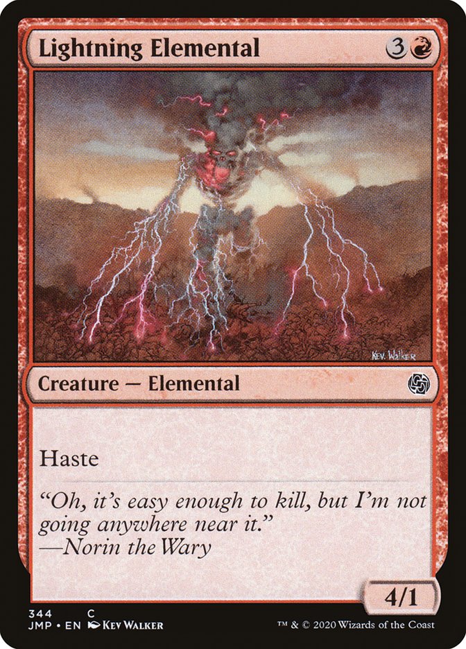 Lightning Elemental [Jumpstart] MTG Single Magic: The Gathering | Red Claw Gaming