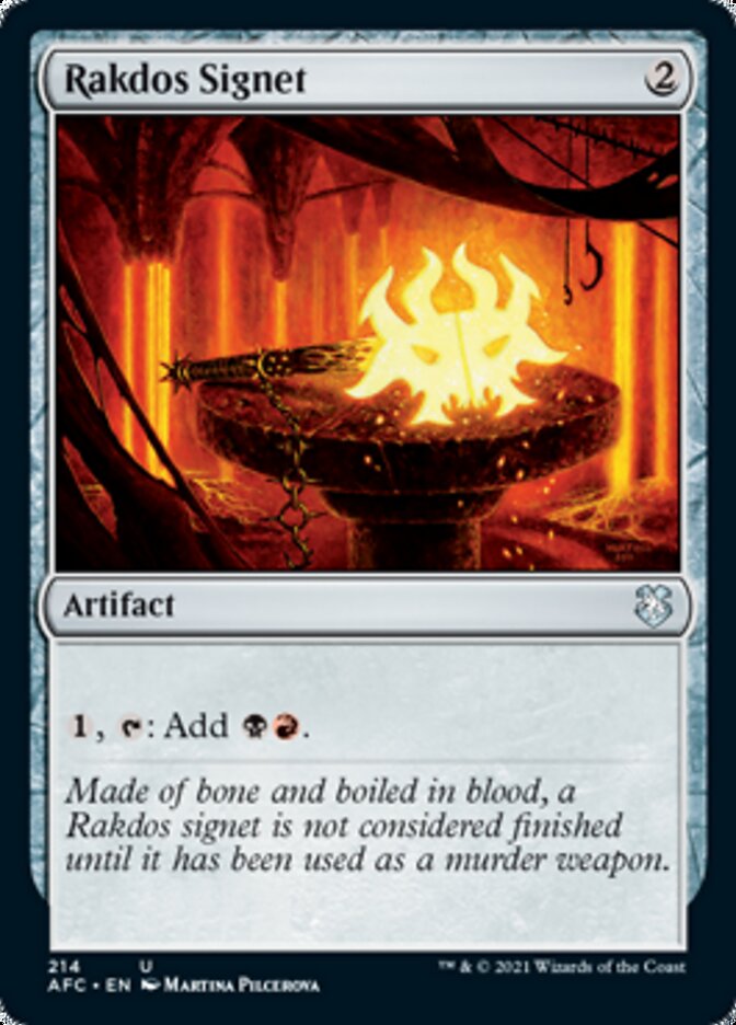 Rakdos Signet [Dungeons & Dragons: Adventures in the Forgotten Realms Commander] MTG Single Magic: The Gathering | Red Claw Gaming