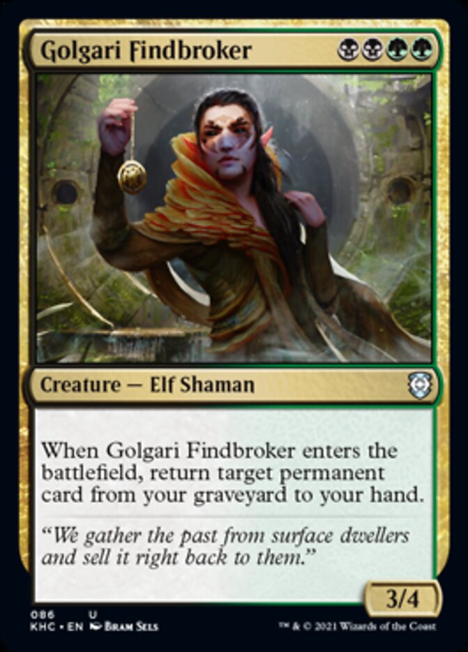 Golgari Findbroker [Kaldheim Commander] MTG Single Magic: The Gathering | Red Claw Gaming