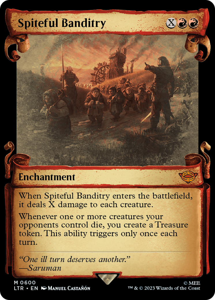 Spiteful Banditry [The Lord of the Rings: Tales of Middle-Earth Showcase Scrolls] MTG Single Magic: The Gathering | Red Claw Gaming