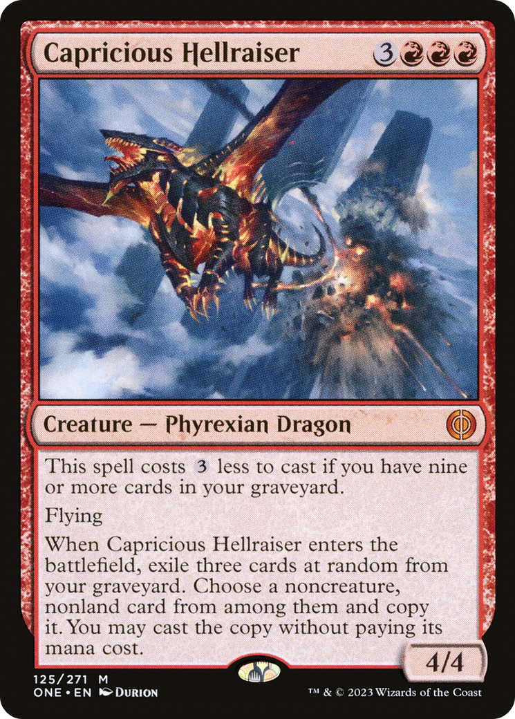 Capricious Hellraiser [Phyrexia: All Will Be One] MTG Single Magic: The Gathering | Red Claw Gaming