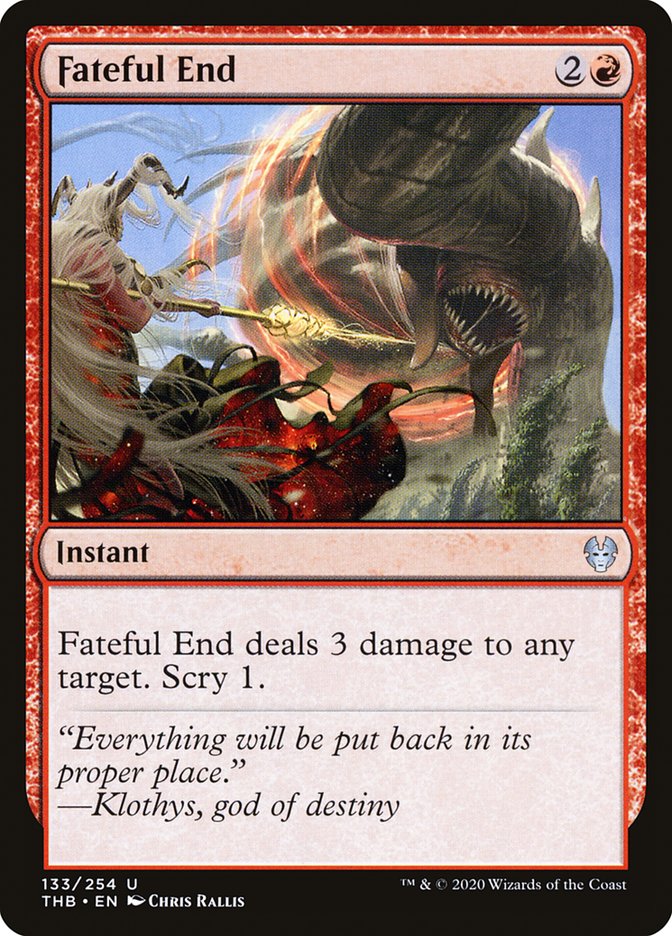 Fateful End [Theros Beyond Death] MTG Single Magic: The Gathering | Red Claw Gaming