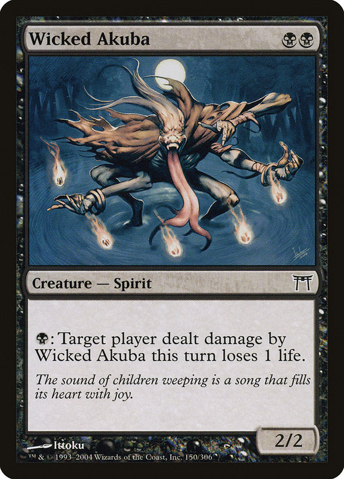 Wicked Akuba [Champions of Kamigawa] MTG Single Magic: The Gathering | Red Claw Gaming