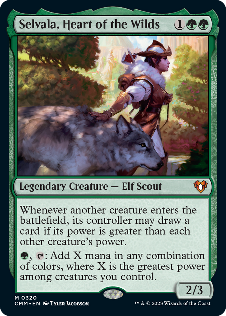 Selvala, Heart of the Wilds [Commander Masters] MTG Single Magic: The Gathering | Red Claw Gaming