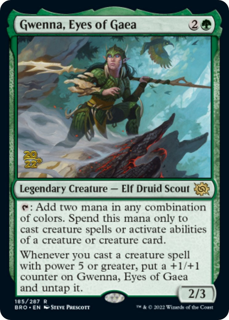 Gwenna, Eyes of Gaea [The Brothers' War Prerelease Promos] MTG Single Magic: The Gathering | Red Claw Gaming