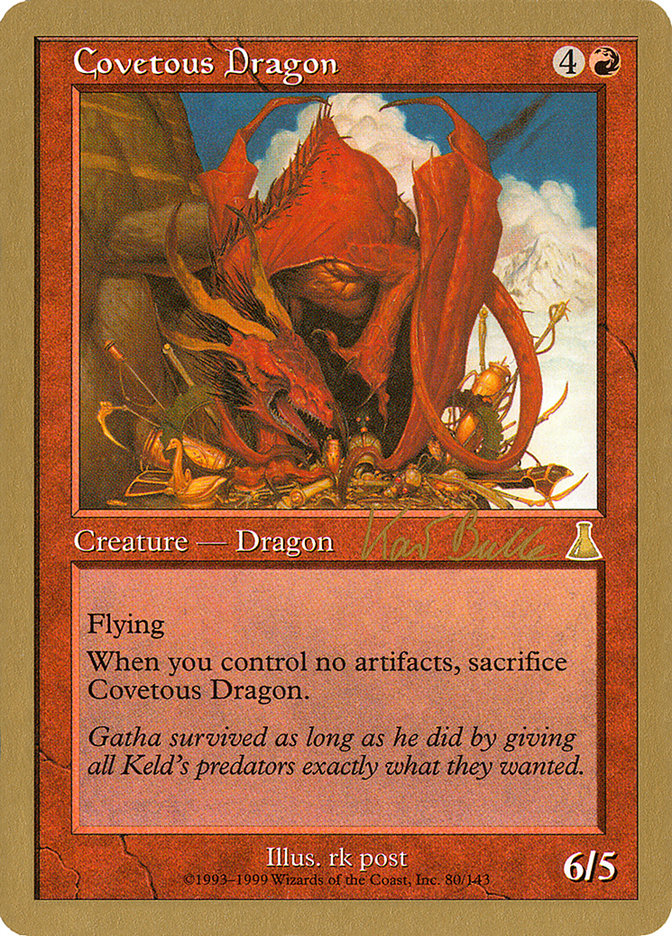 Covetous Dragon (Kai Budde) [World Championship Decks 1999] MTG Single Magic: The Gathering | Red Claw Gaming