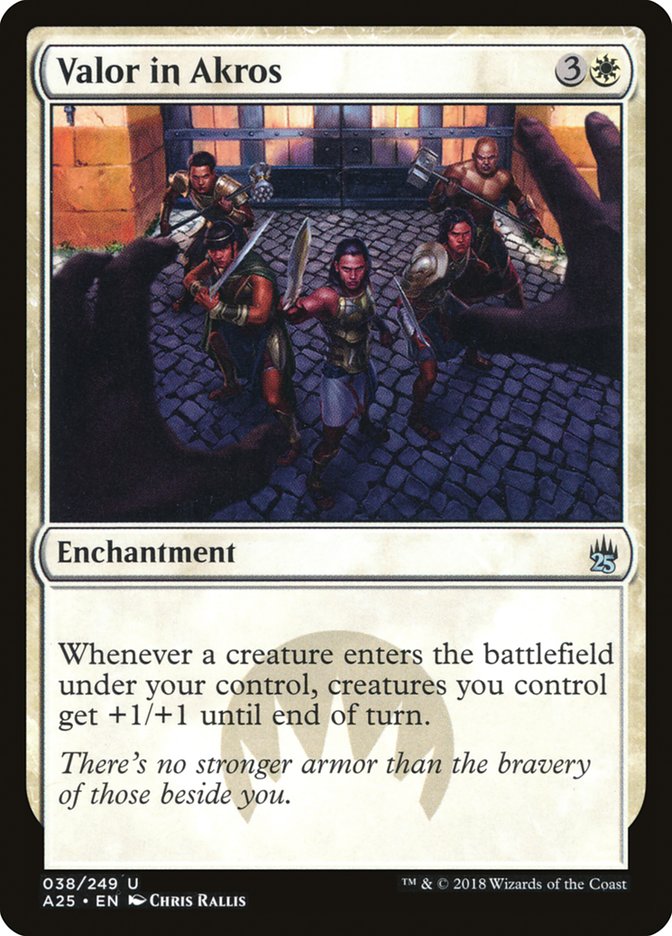 Valor in Akros [Masters 25] MTG Single Magic: The Gathering | Red Claw Gaming