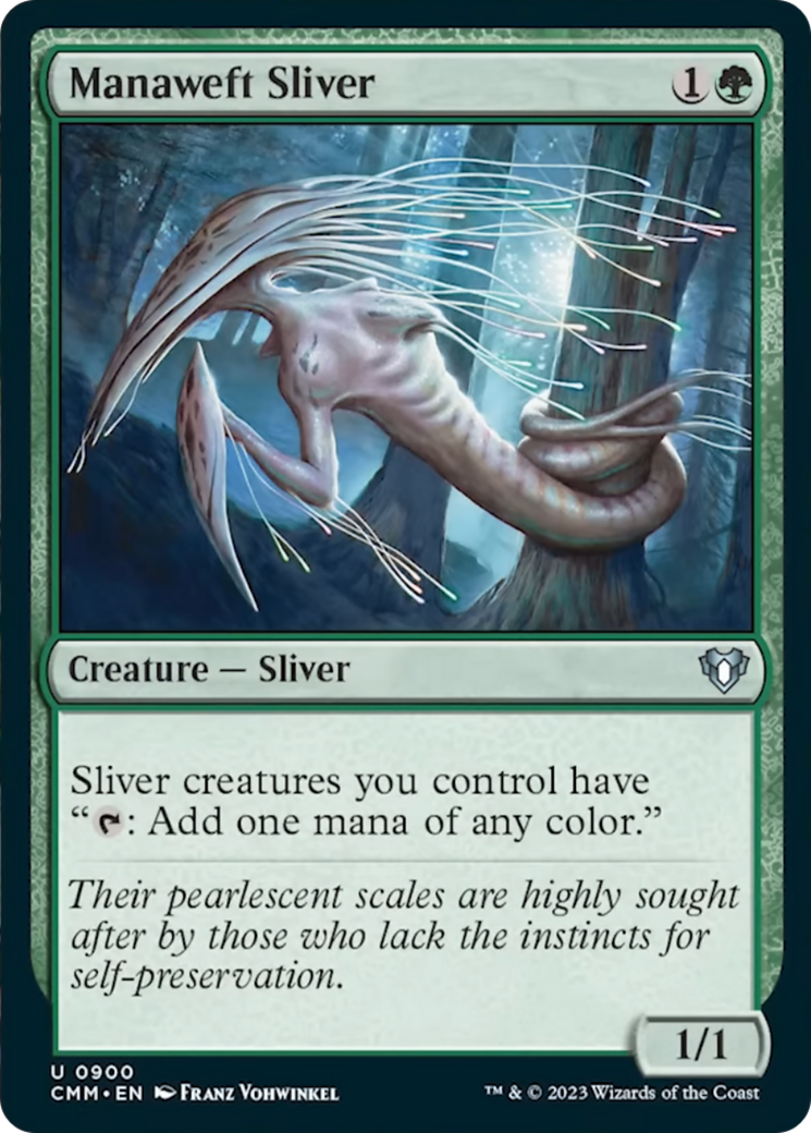 Manaweft Sliver [Commander Masters] MTG Single Magic: The Gathering | Red Claw Gaming