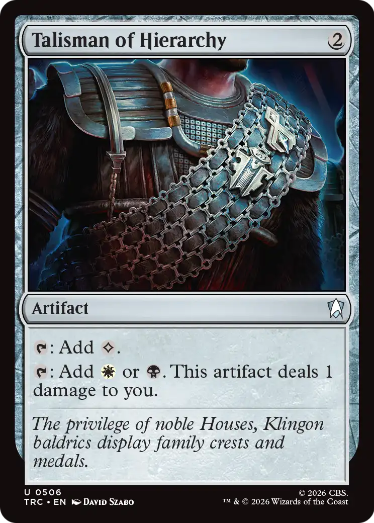 Talisman of Hierarchy (Surge Foil) [Star Trek Commander] | Red Claw Gaming