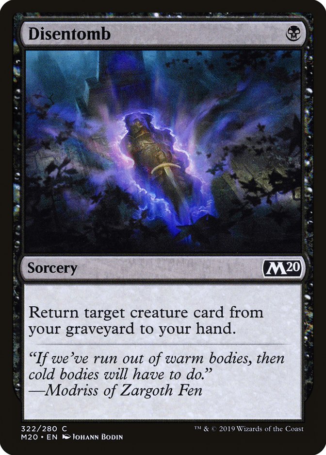 Disentomb [Core Set 2020] MTG Single Magic: The Gathering | Red Claw Gaming