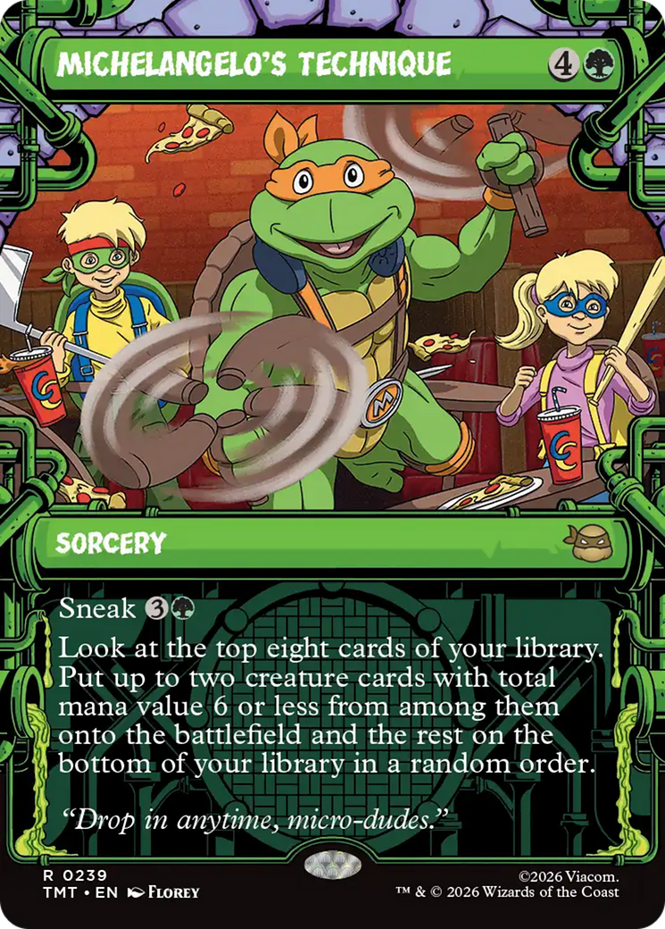 Michelangelo's Technique (Showcase) [Teenage Mutant Ninja Turtles] MTG Single Magic: The Gathering | Red Claw Gaming