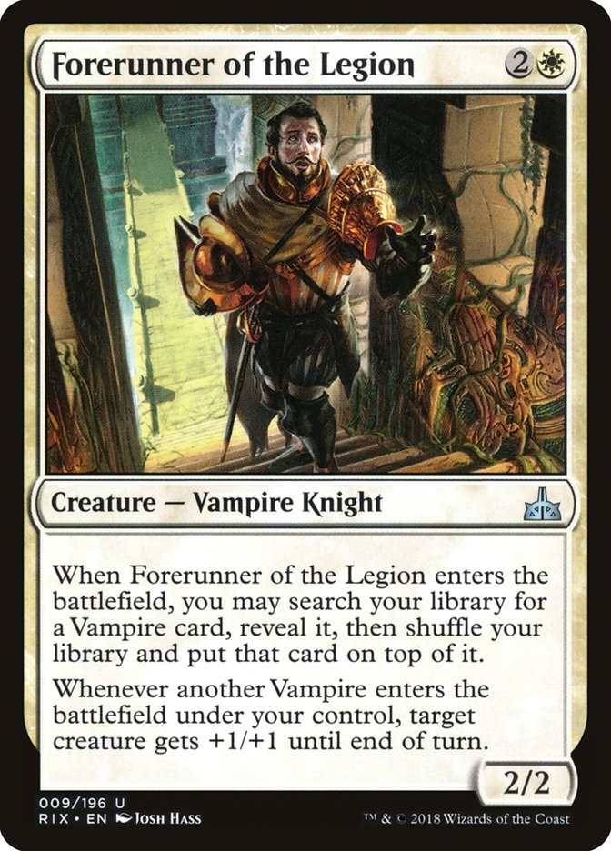 Forerunner of the Legion [Rivals of Ixalan] MTG Single Magic: The Gathering | Red Claw Gaming