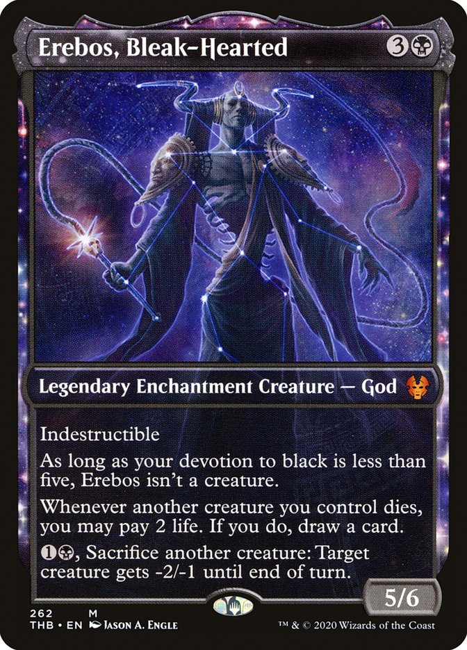 Erebos, Bleak-Hearted (Showcase) [Theros Beyond Death] MTG Single Magic: The Gathering | Red Claw Gaming