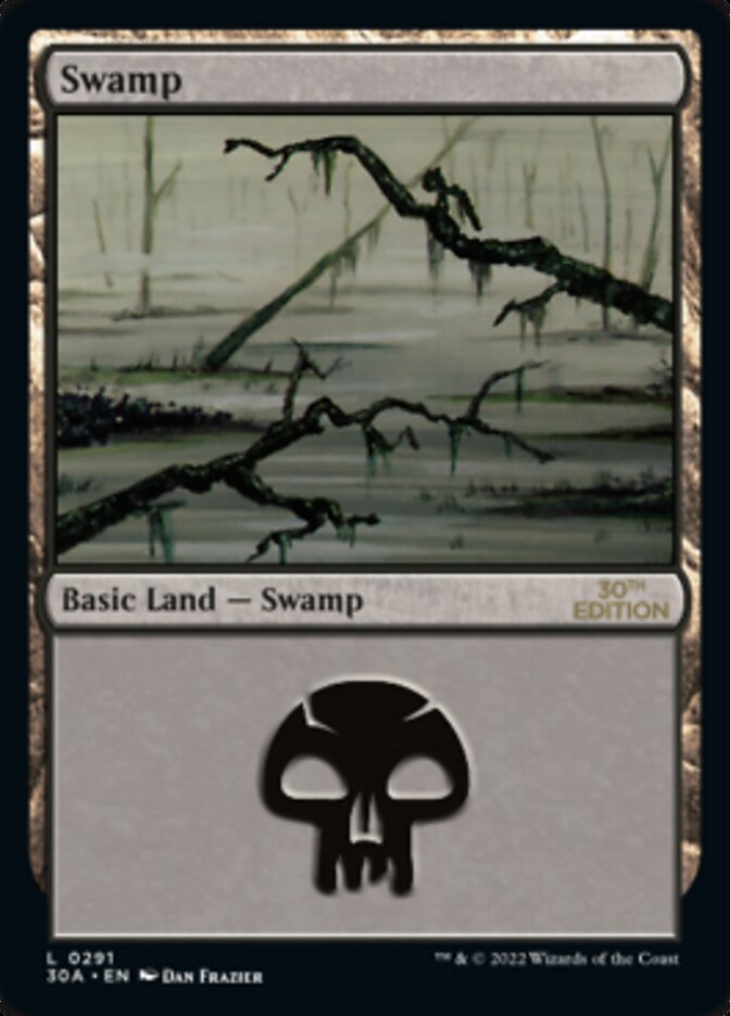 Swamp (291) [30th Anniversary Edition] MTG Single Magic: The Gathering | Red Claw Gaming