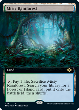 Misty Rainforest (Extended Art) [Modern Horizons 2] MTG Single Magic: The Gathering | Red Claw Gaming
